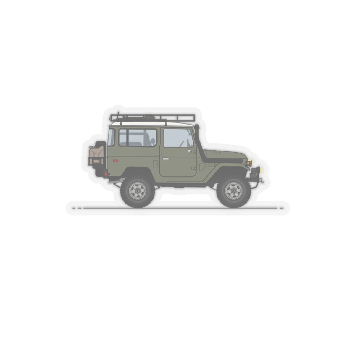 Toyota LandCruiser Stickers Serie One