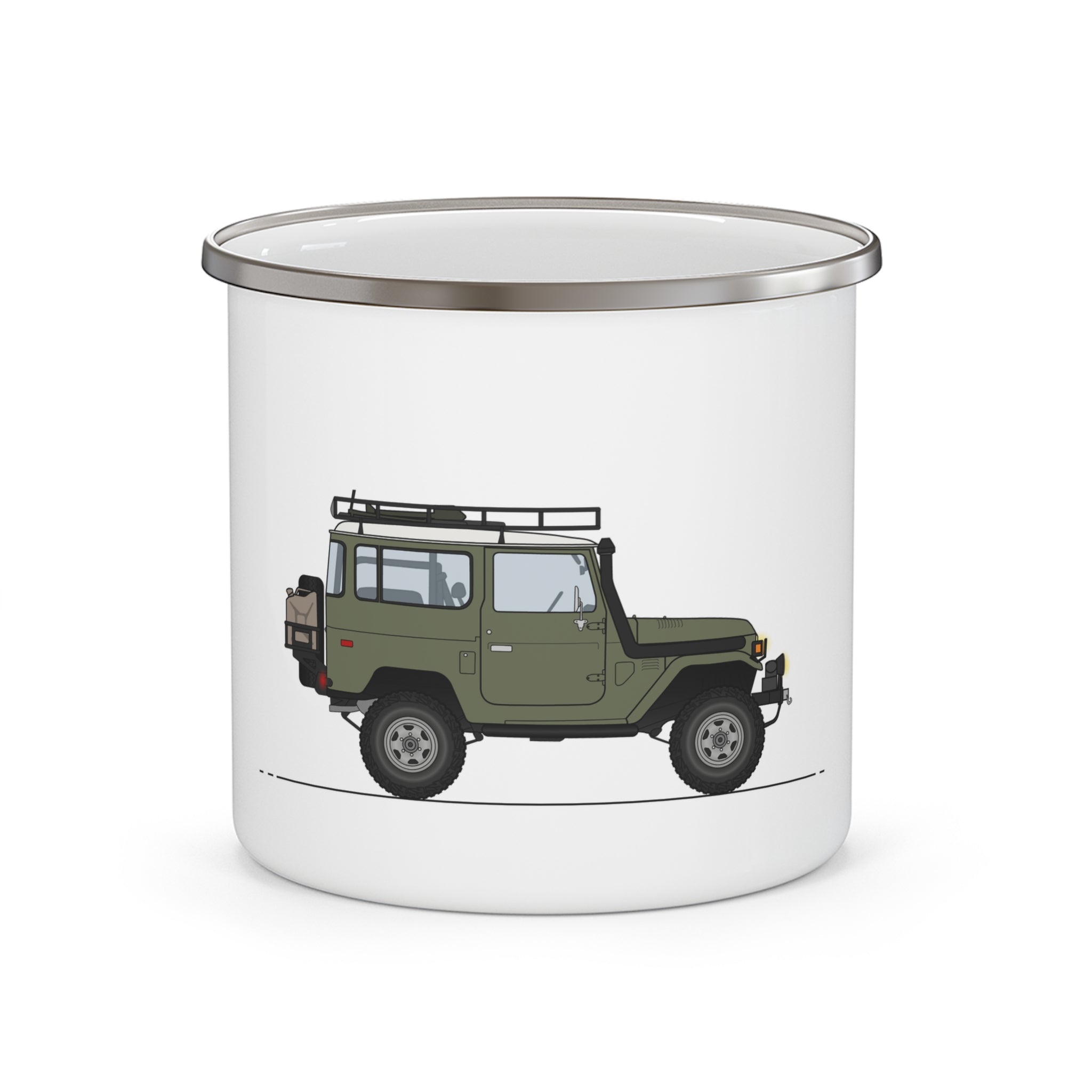 Toyota LandCruiser FJ40 Enamel Camping Mug Serie One
