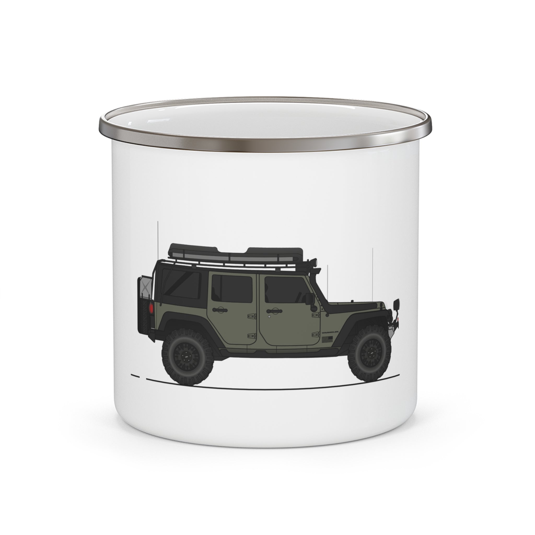 Jeep Wrangler Enamel Camping Mug Serie One