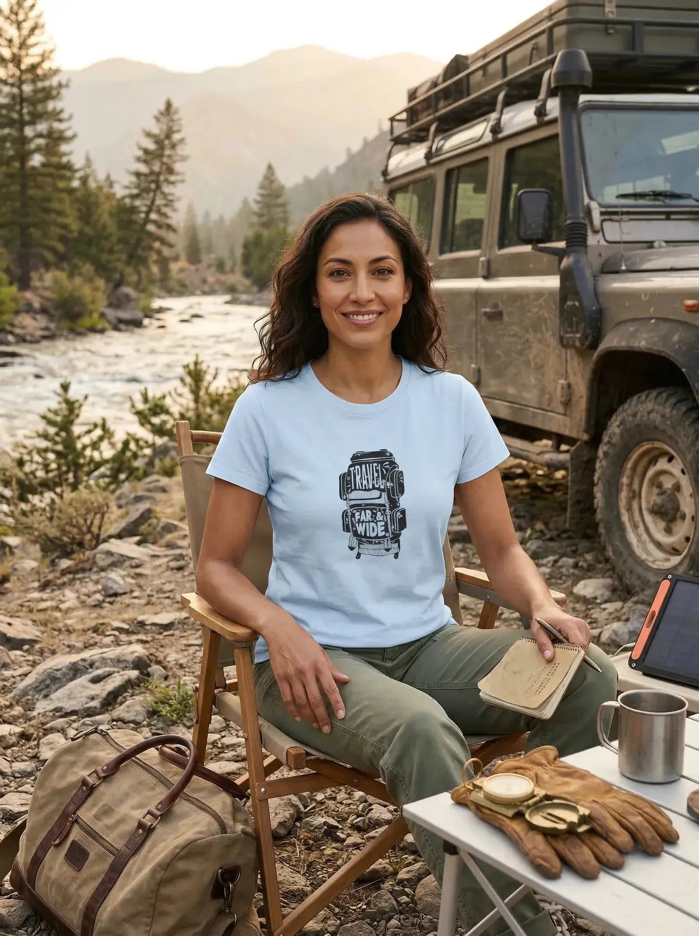 T-Shirt Travel Backpack - Black  T-Shirt ROAM OUTDOOR