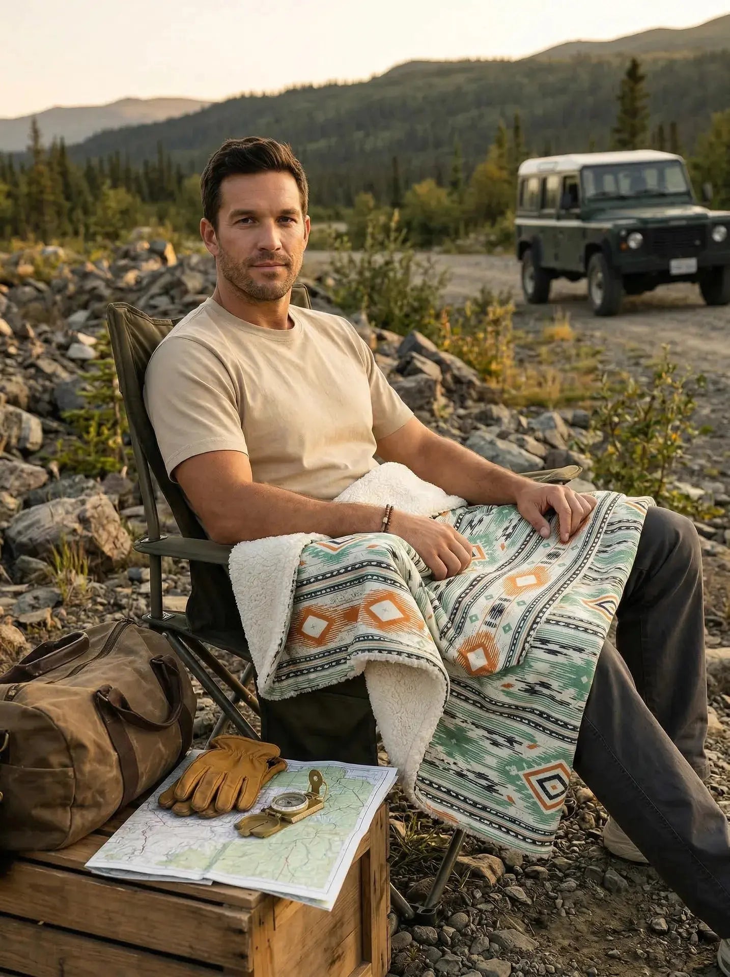 Takoda Sherpa Fleece Blanket  Home Decor ROAM OUTDOOR