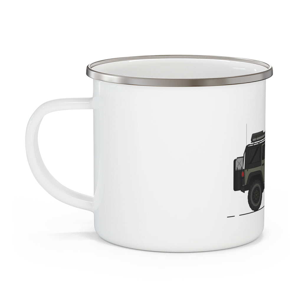 Jeep Wrangler Enamel Camping Mug Serie One