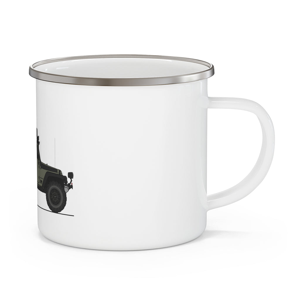 Jeep Wrangler Enamel Camping Mug Serie One