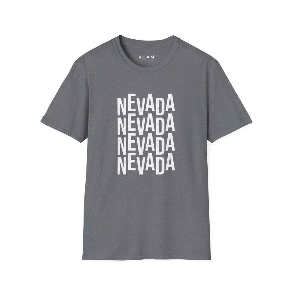 T-Shirt Nevada Typo  T-Shirt ROAM OUTDOOR