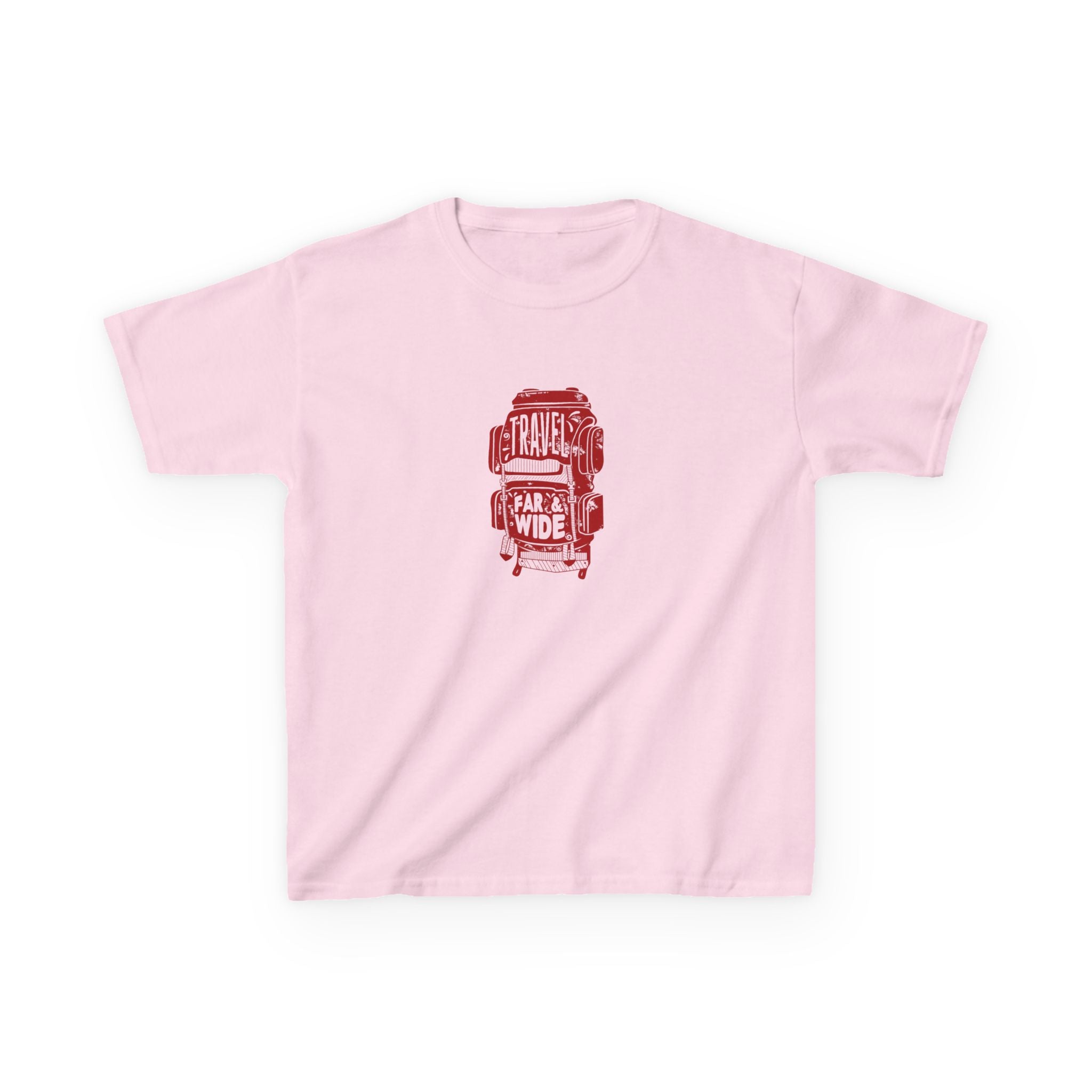 T-Shirt Travel Backpack - Red - Kids Heavy Cotton™