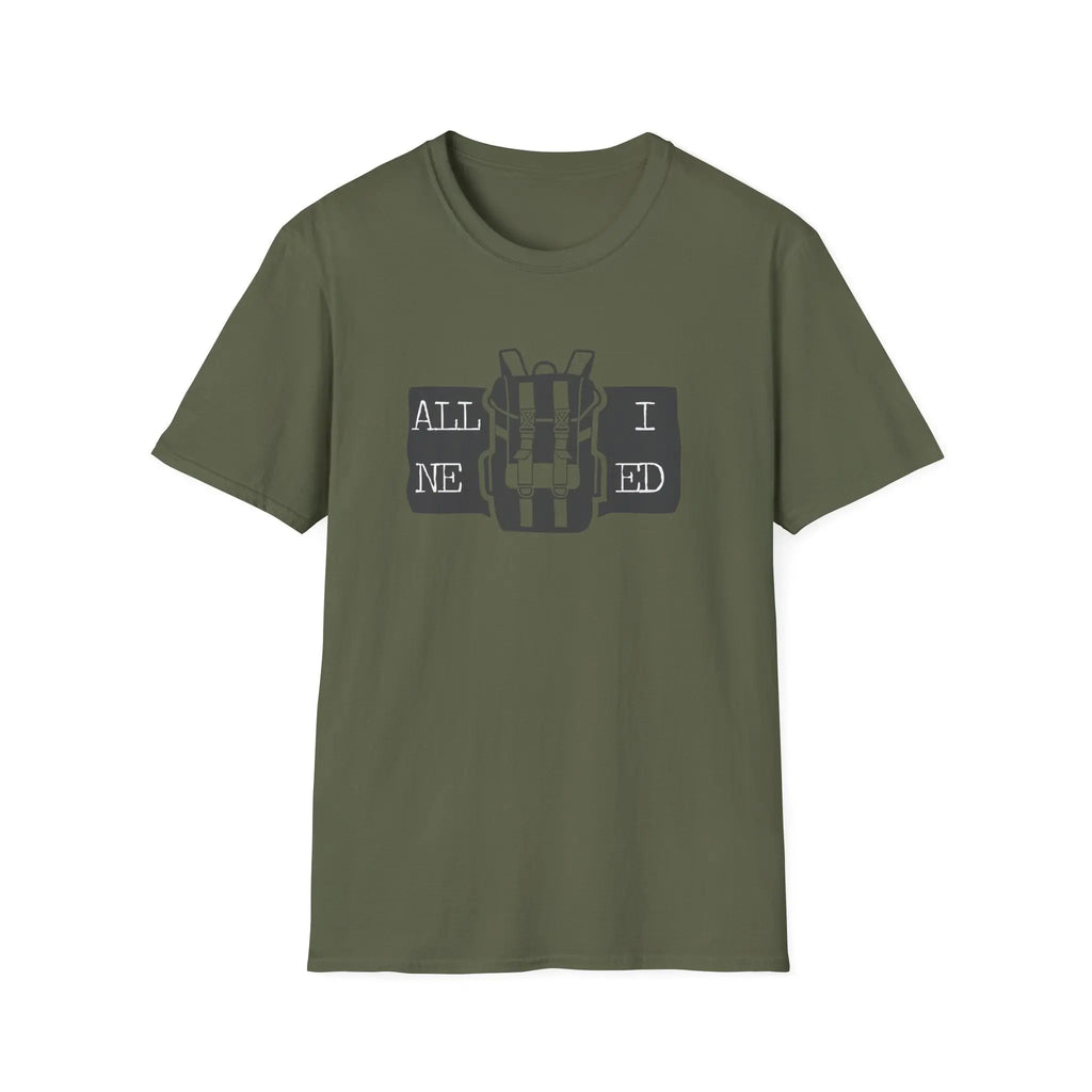T-Shirt Backpack - "All I need"  T-Shirt ROAM OUTDOOR
