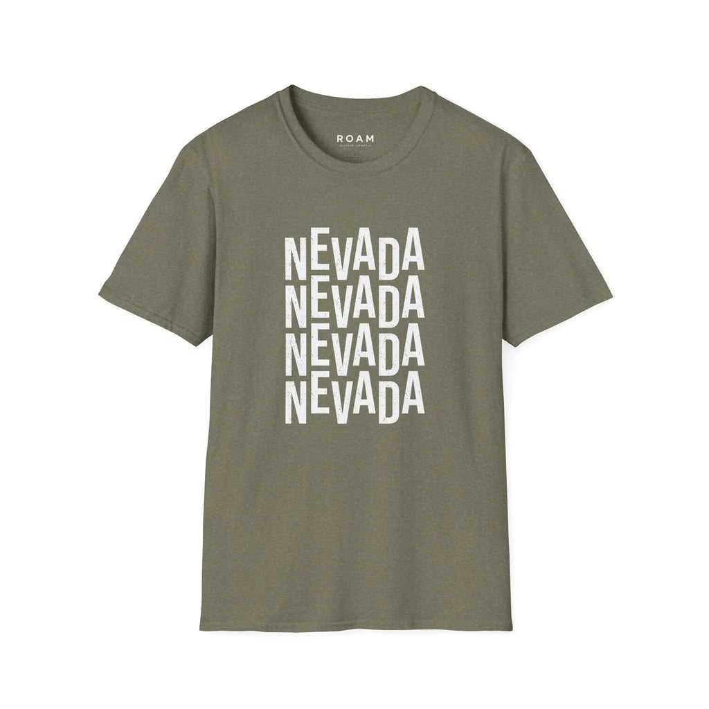 T-Shirt Nevada Typo  T-Shirt ROAM OUTDOOR