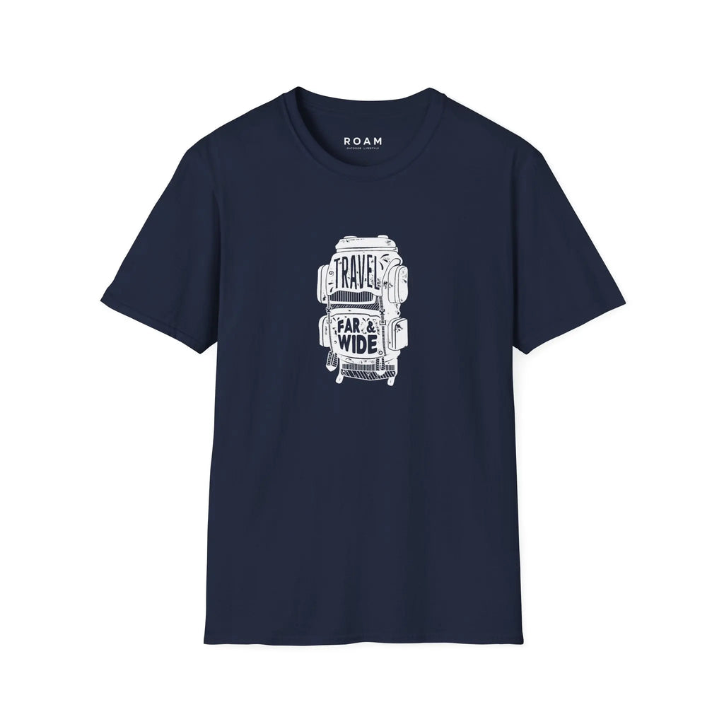 T-Shirt Travel Backpack - White  T-Shirt ROAM OUTDOOR