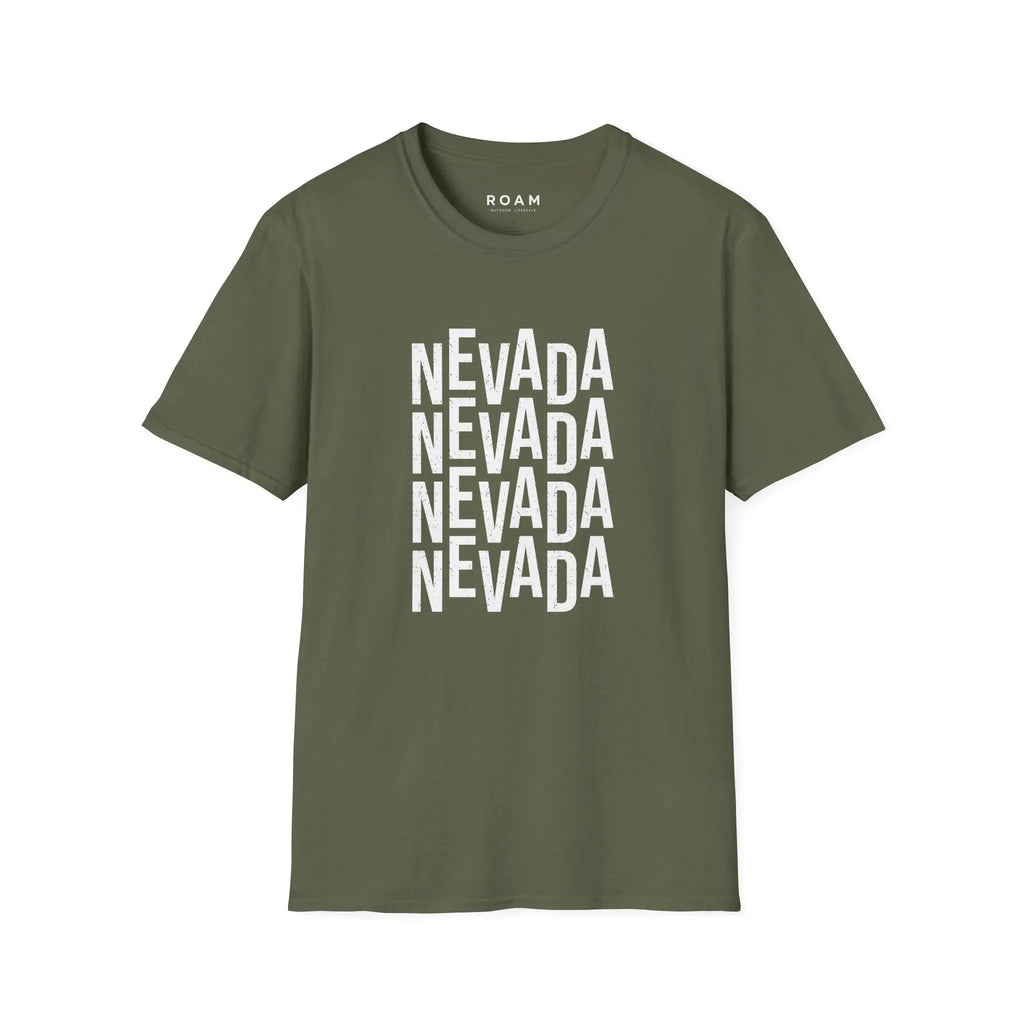 T-Shirt Nevada Typo  T-Shirt ROAM OUTDOOR