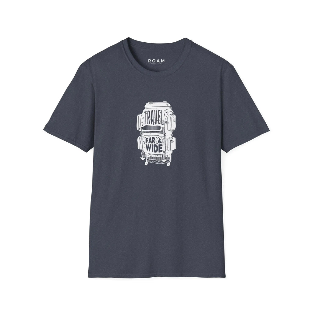 T-Shirt Travel Backpack - White  T-Shirt ROAM OUTDOOR