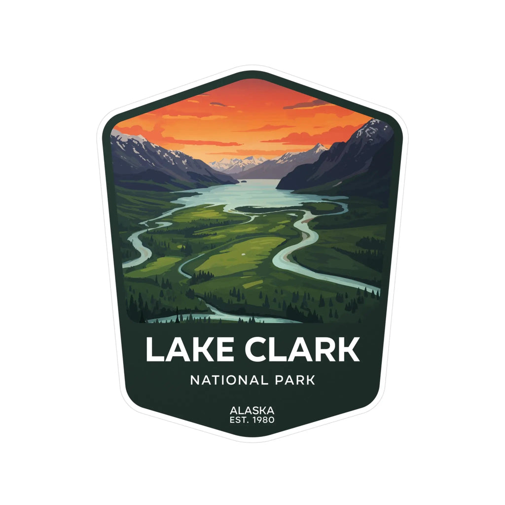 Lake Clark National Park Sticker  Paper products ROAM OUTDOOR