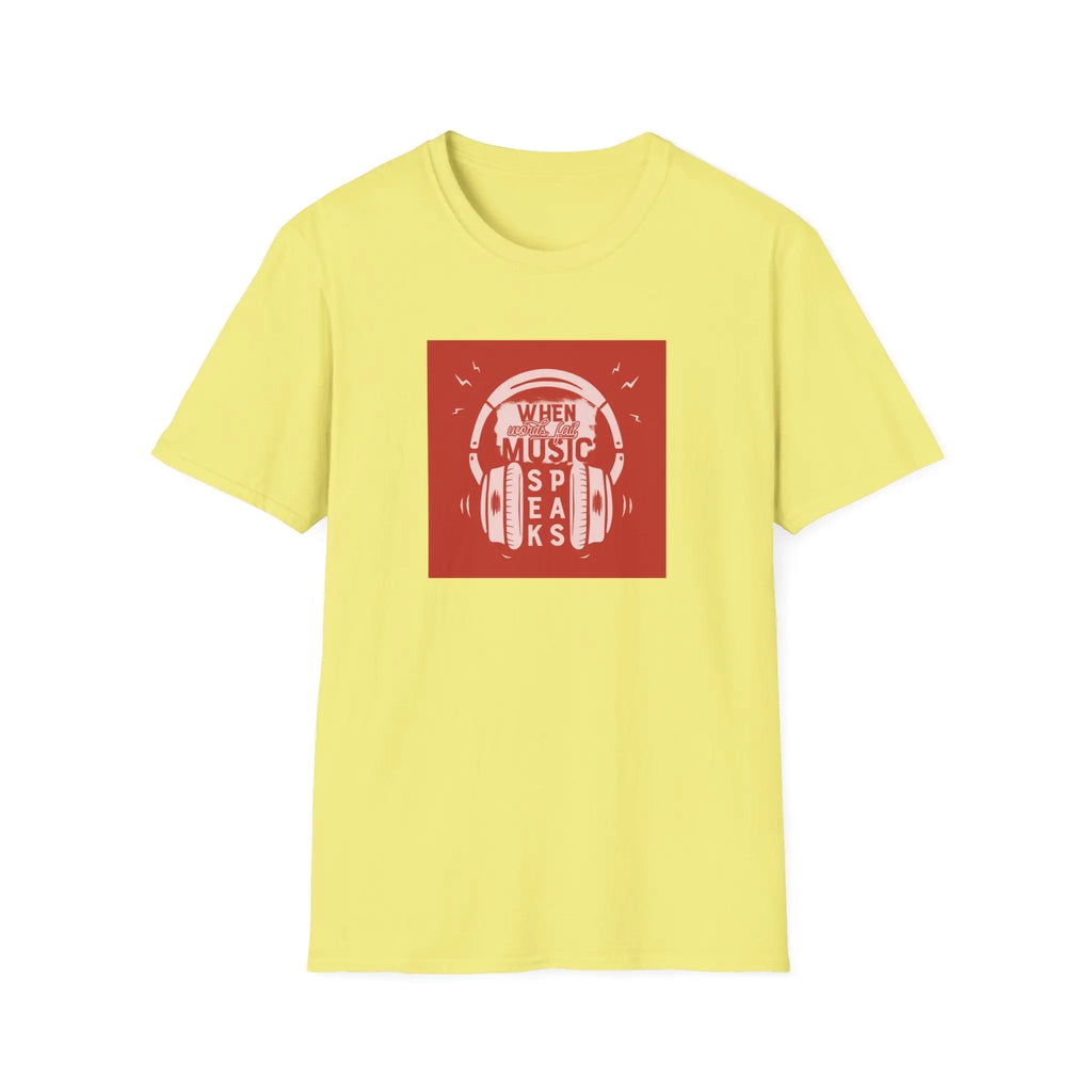 T-Shirt Music Speaks  T-Shirt ROAM OUTDOOR