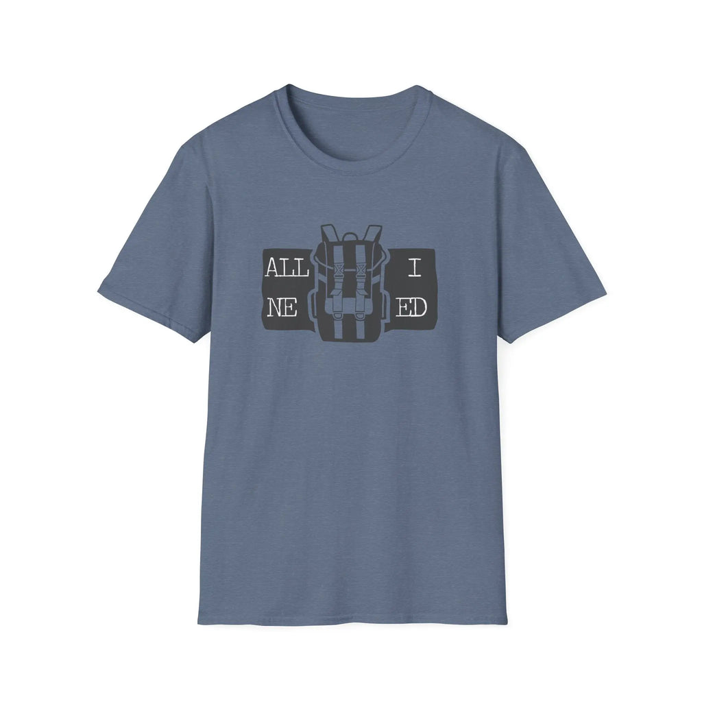 T-Shirt Backpack - "All I need"  T-Shirt ROAM OUTDOOR