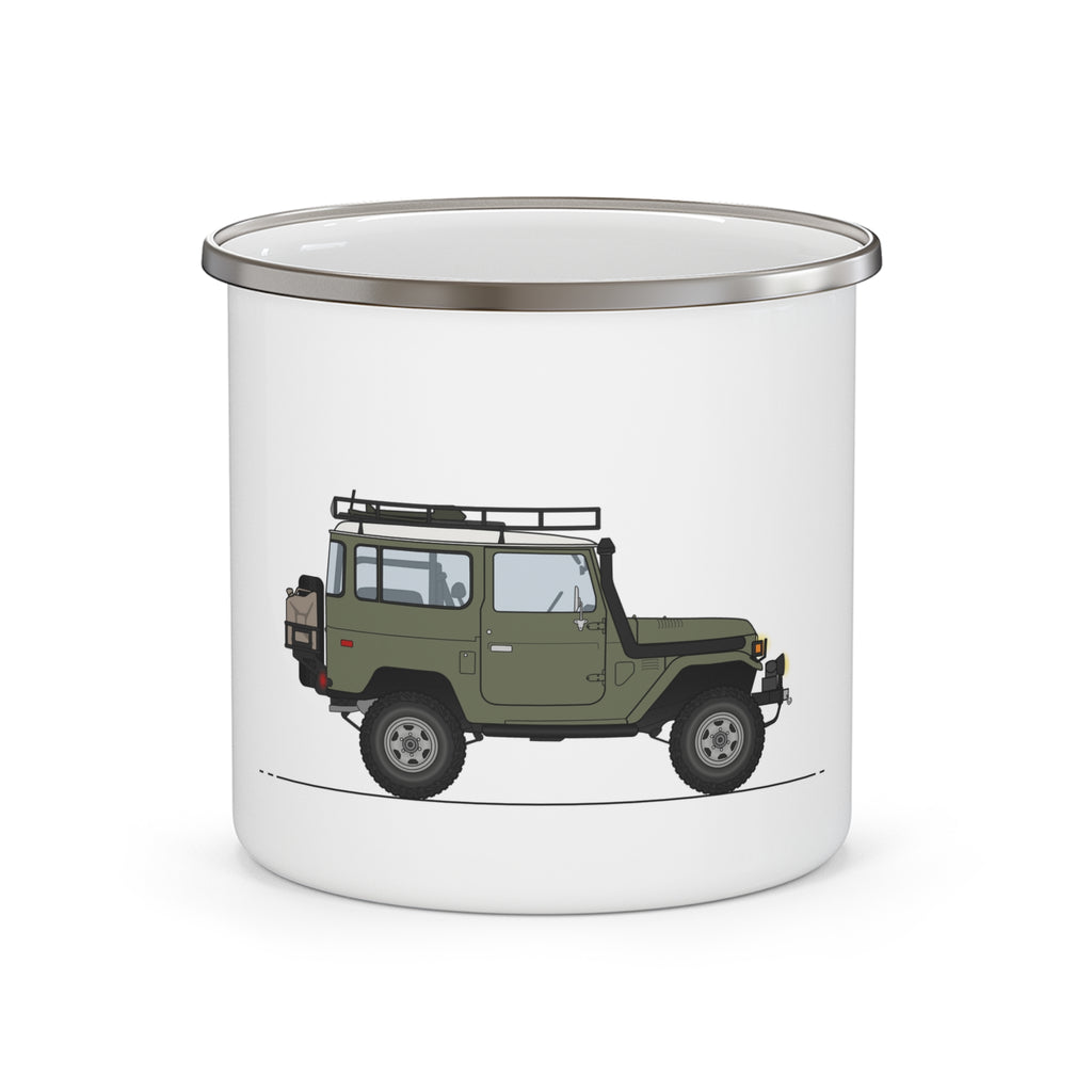Toyota LandCruiser FJ40 Enamel Camping Mug Serie One