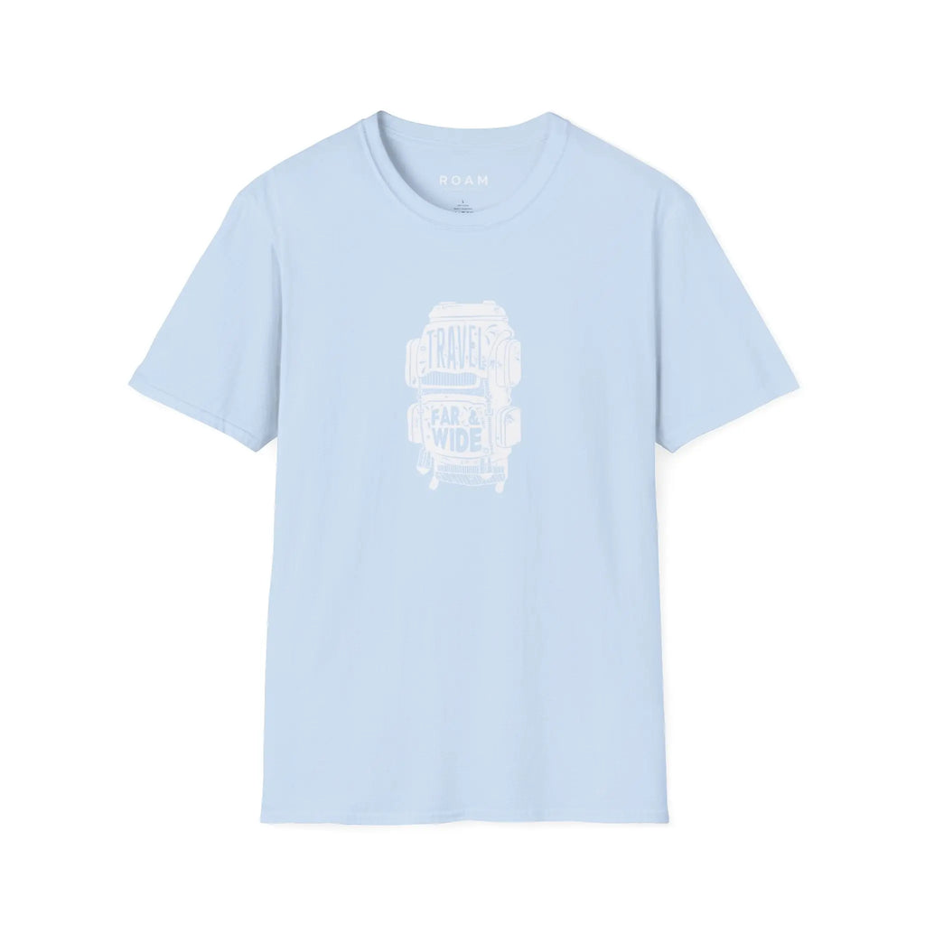 T-Shirt Travel Backpack - White  T-Shirt ROAM OUTDOOR