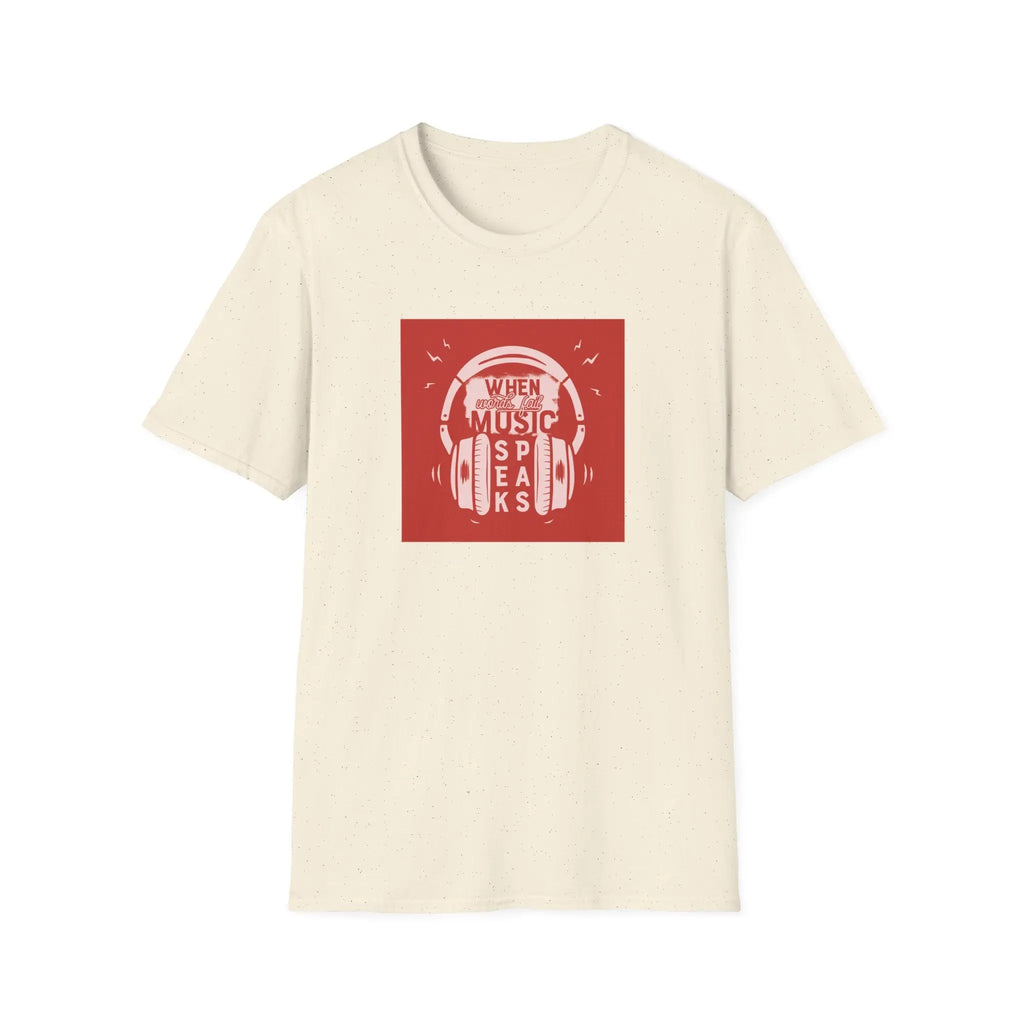 T-Shirt Music Speaks  T-Shirt ROAM OUTDOOR