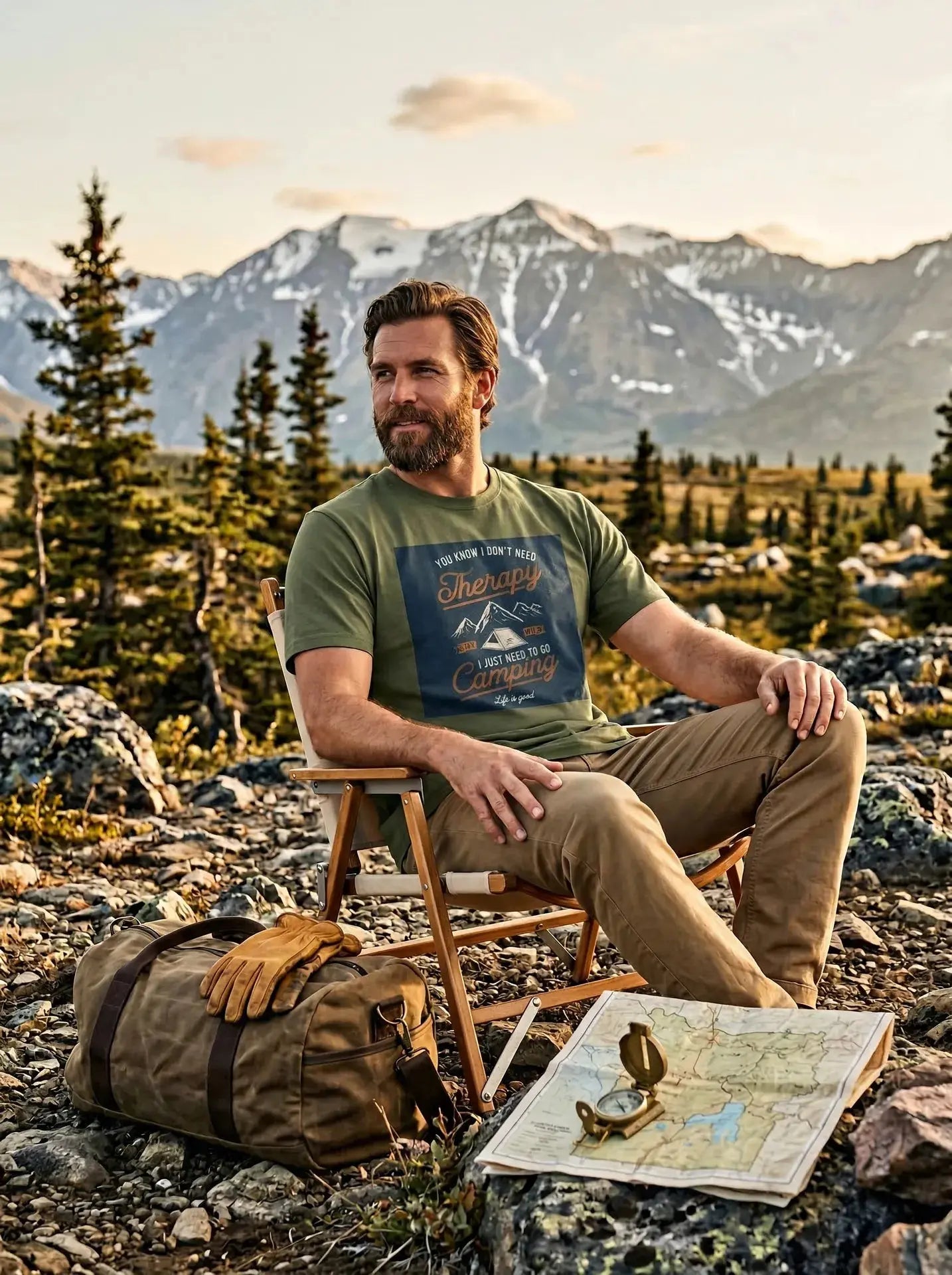 T-Shirt Go Camping  T-Shirt ROAM OUTDOOR