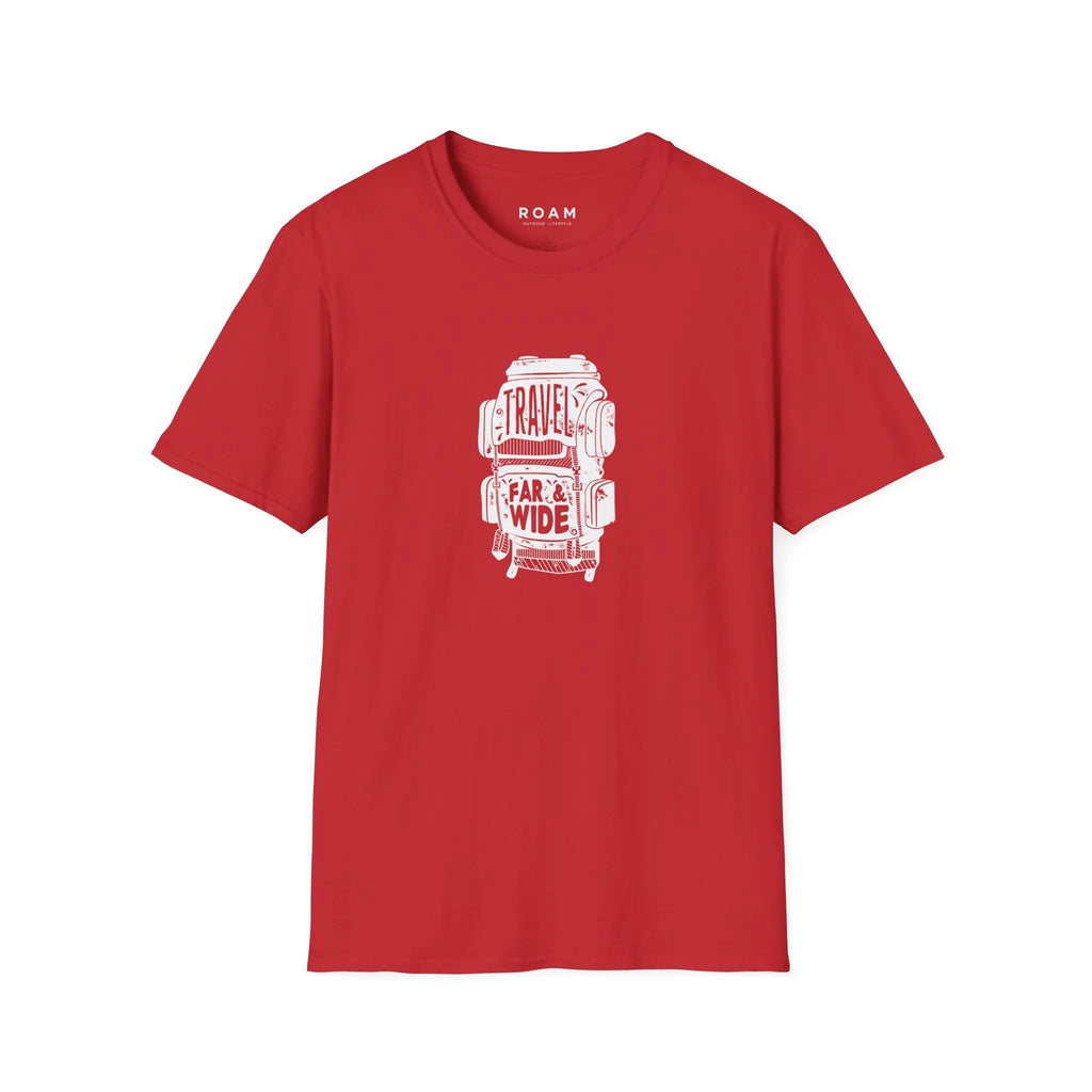 T-Shirt Travel Backpack - White  T-Shirt ROAM OUTDOOR