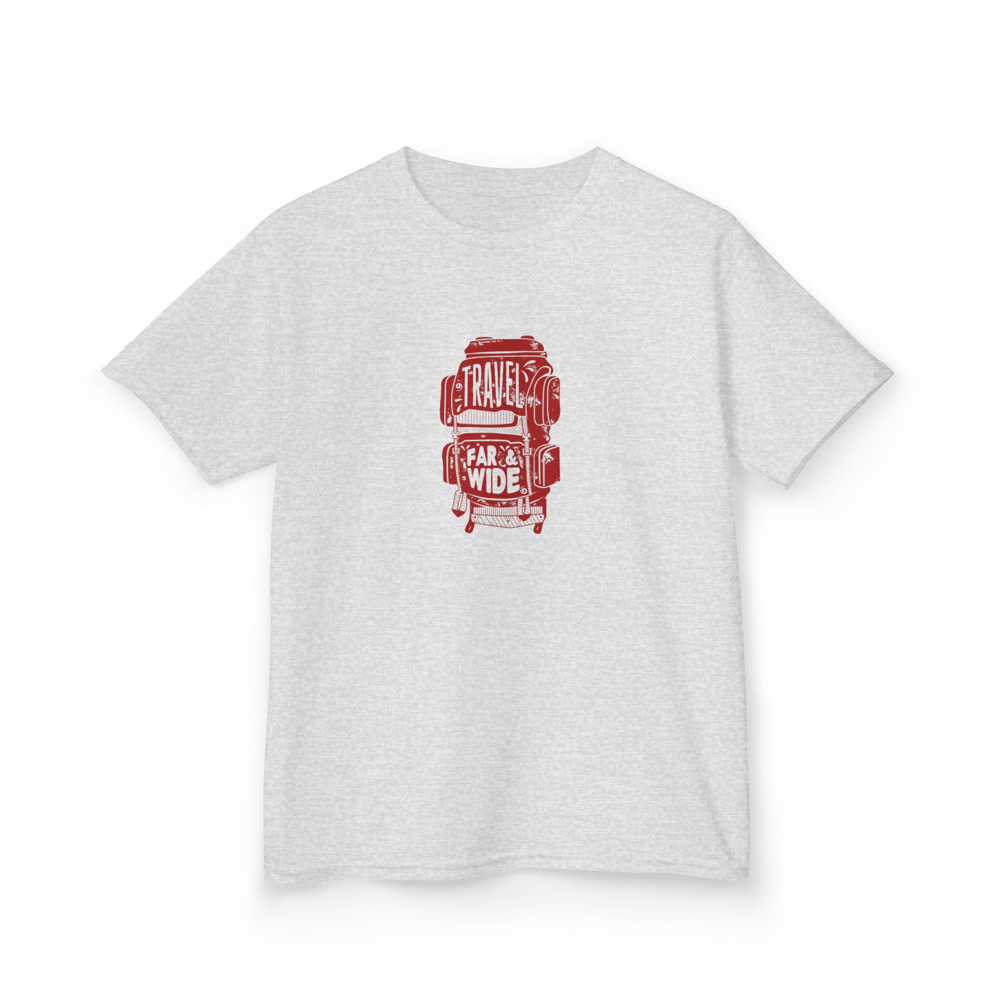 T-Shirt Travel Backpack - Red - Kids Heavy Cotton™