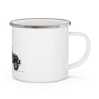 Vintage overlanding enamel mug FJ40 design