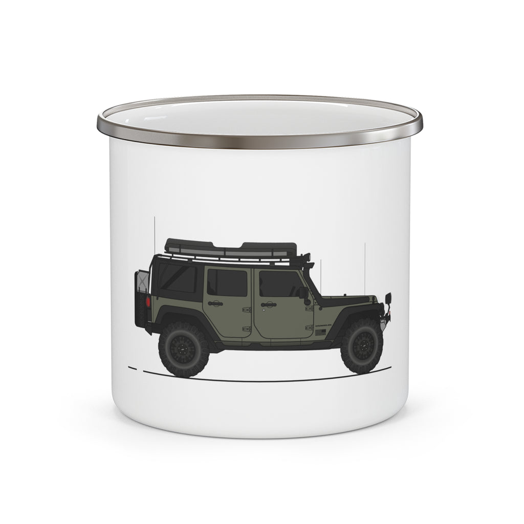 Jeep Wrangler Enamel Camping Mug Serie One