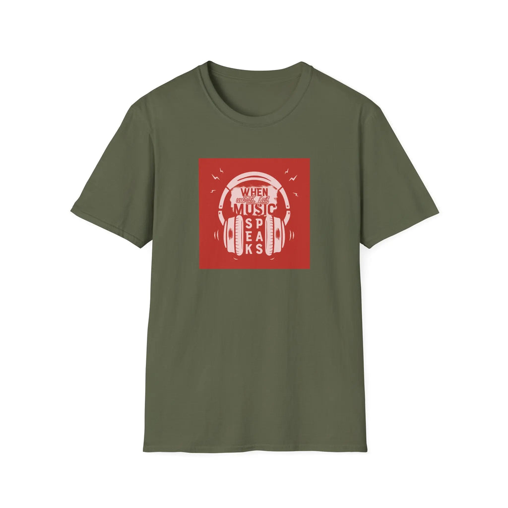 T-Shirt Music Speaks  T-Shirt ROAM OUTDOOR