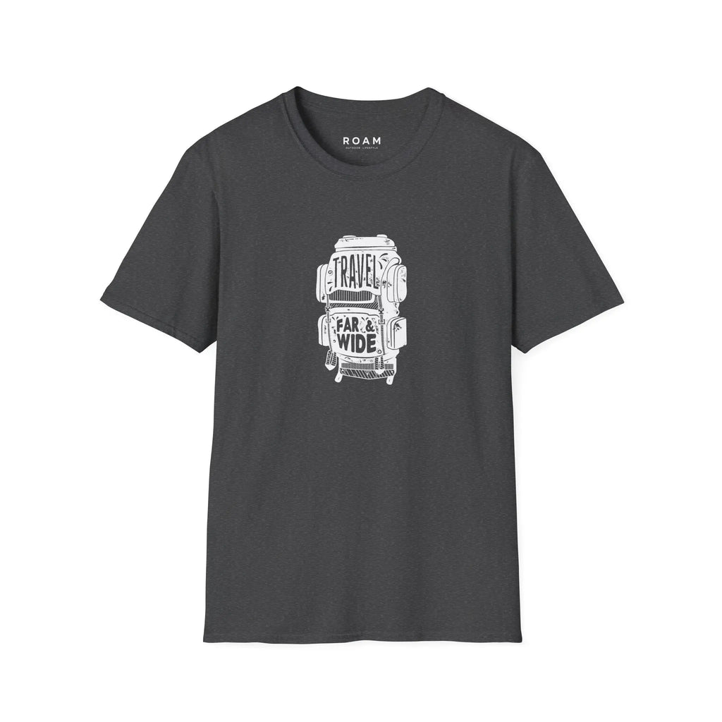 T-Shirt Travel Backpack - White  T-Shirt ROAM OUTDOOR