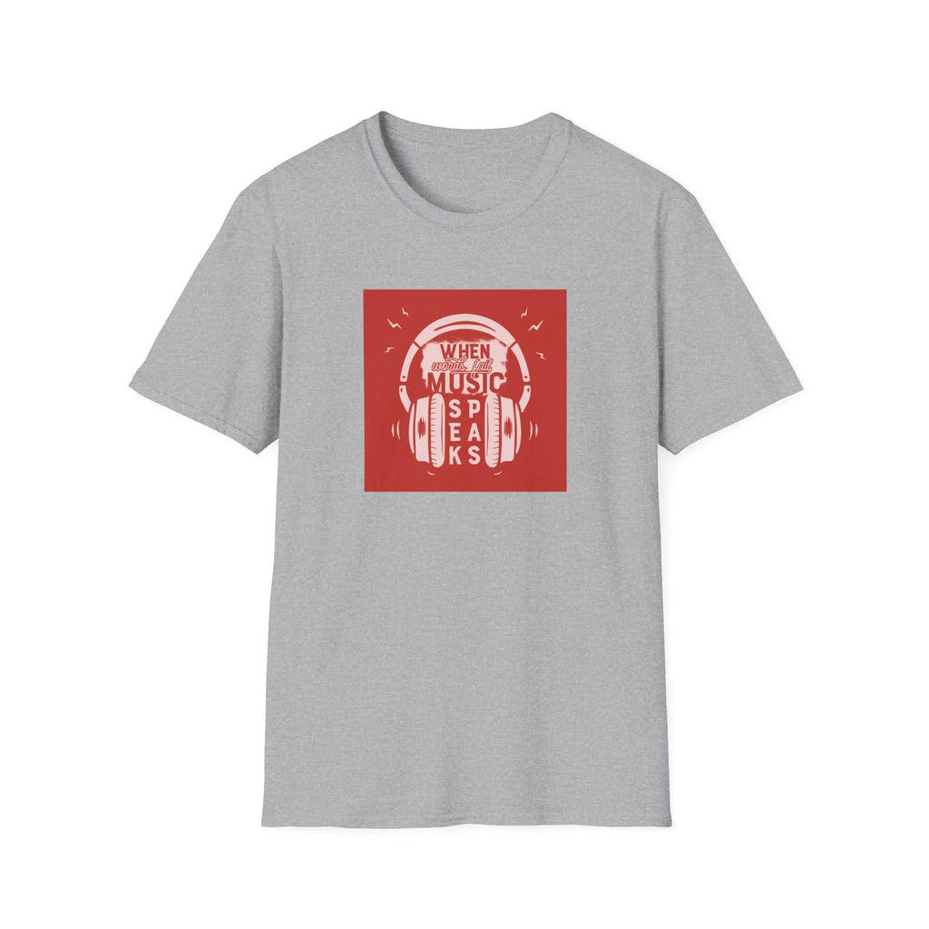 T-Shirt Music Speaks  T-Shirt ROAM OUTDOOR