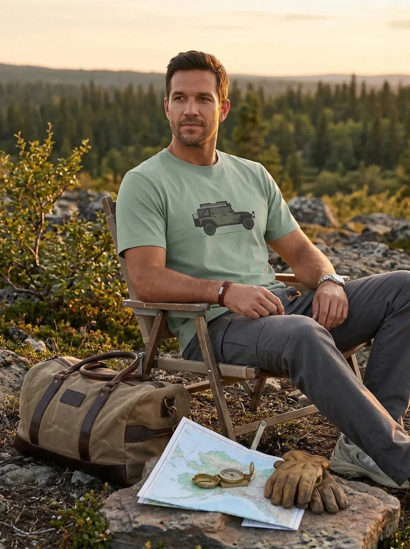 T-Shirt Jeep Wrangler  T-Shirt ROAM OUTDOOR