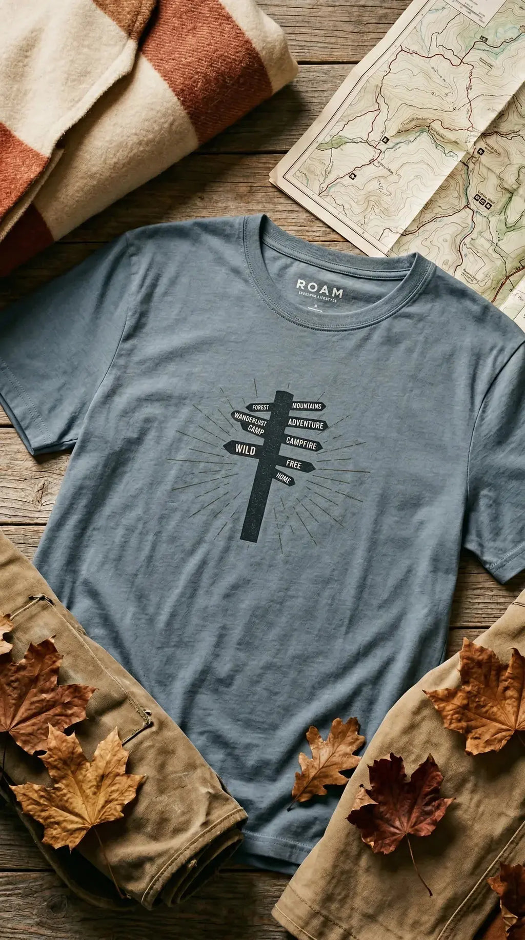 T-Shirt Adventure Sign  T-Shirt ROAM OUTDOOR